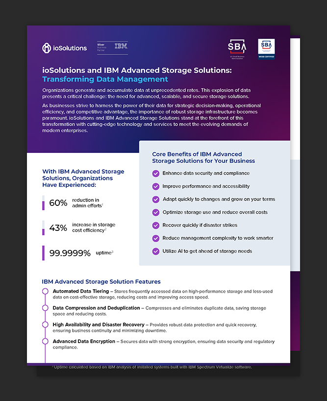 ioSolutions IBM Solution Overview Featured Image